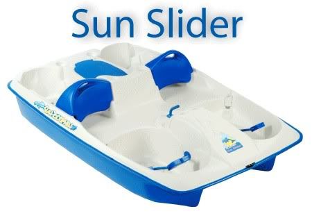sunslider 5 seat paddle boat