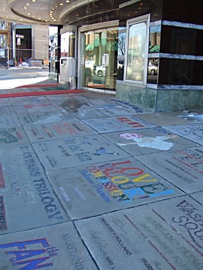 the walk of fame at The Senator Theatre