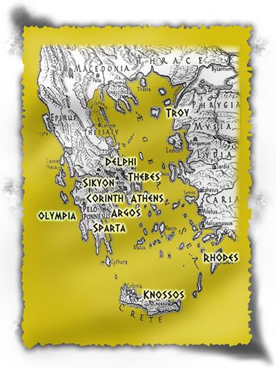 Map Of Ancient Greece Cities. The ancient Greek city states