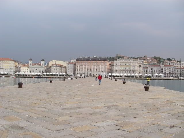 From the Trieste pier