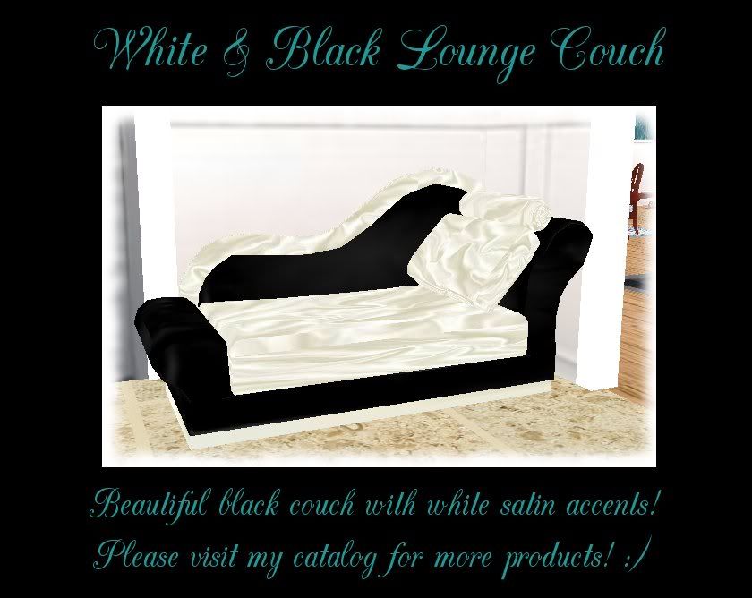 Black &amp; White Lounge Couch