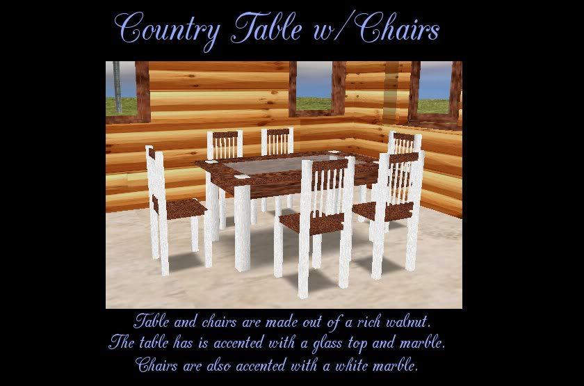 Country Table w/Chairs