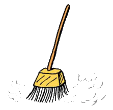 broom sweeping