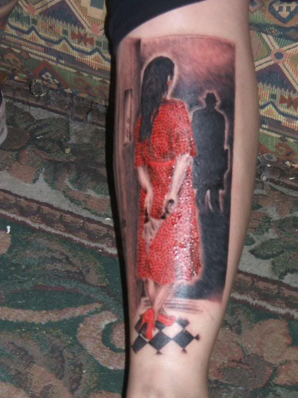 tattoos on back of leg. Back of leg