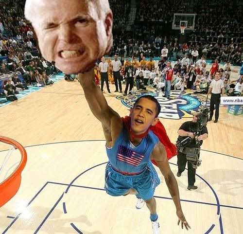 Obama dunks it Pictures, Images and Photos