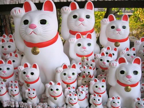 ひとつひとつサイズも表情も違う猫たち