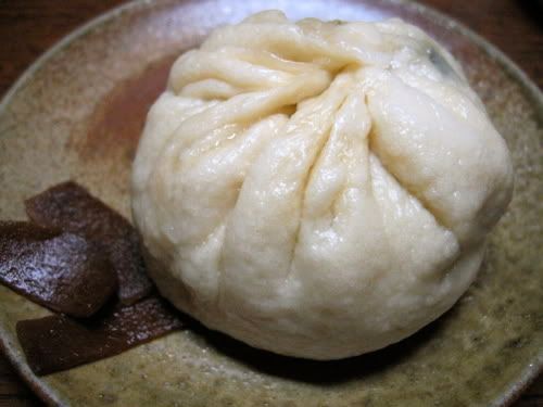 肉まんと生姜のつくだ煮