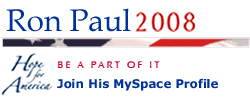 MySpace banner for RonPaul2008