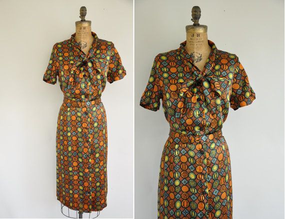 vintage etsy plus size 50s dress