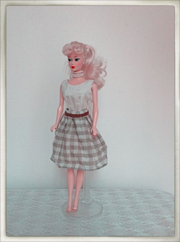 vintage barbie gingham skirt