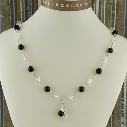 Wieczorowy komplet z kryształkami Swarovski