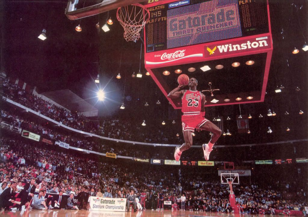 michael jordan dunking