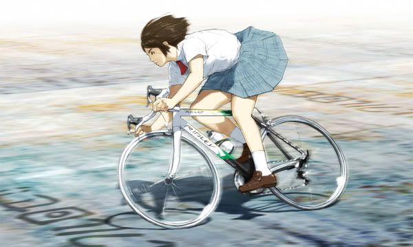 Ayase Fuka on bike