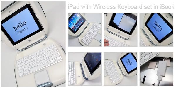 iPad with Wireless Keyboard set in iBook