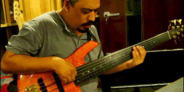Andy Peterson on fretless bass