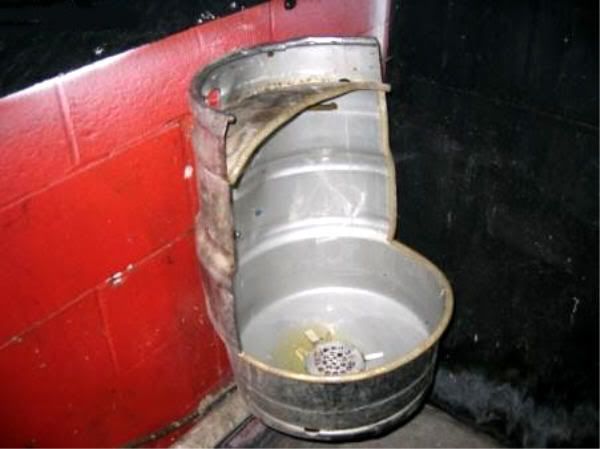 redneck urinal keg