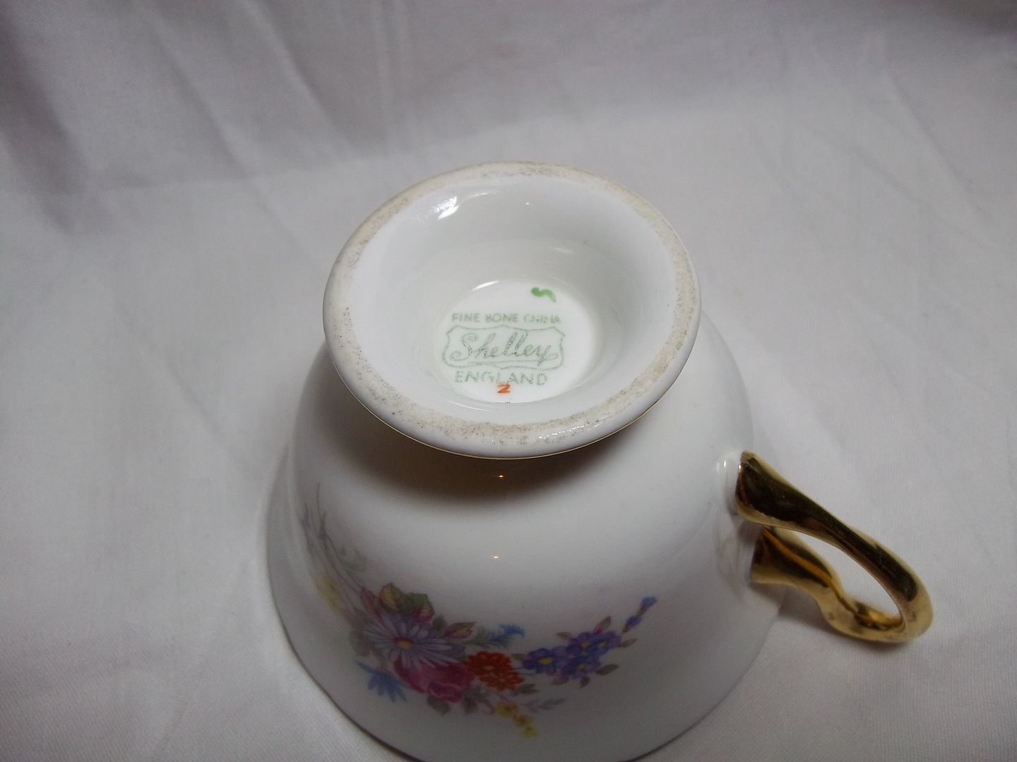 Vintage SHELLEY ENGLAND TEA CUP & SAUCER Fine Bone China England plate