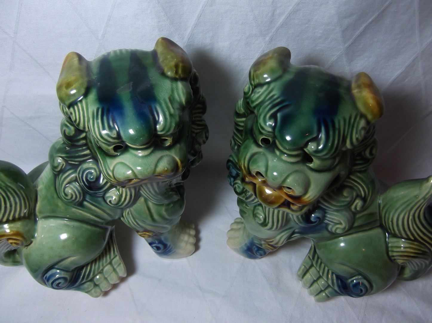 antique foo dog statues