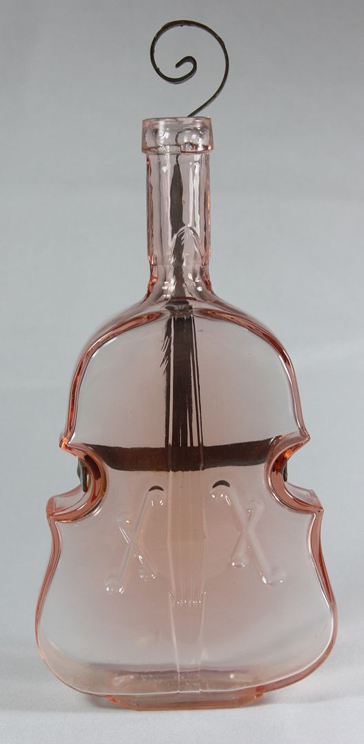 Vintage Pink Glass VIOLIN Bottle Metal Wall Hanger DECOR FRANCE eBay
