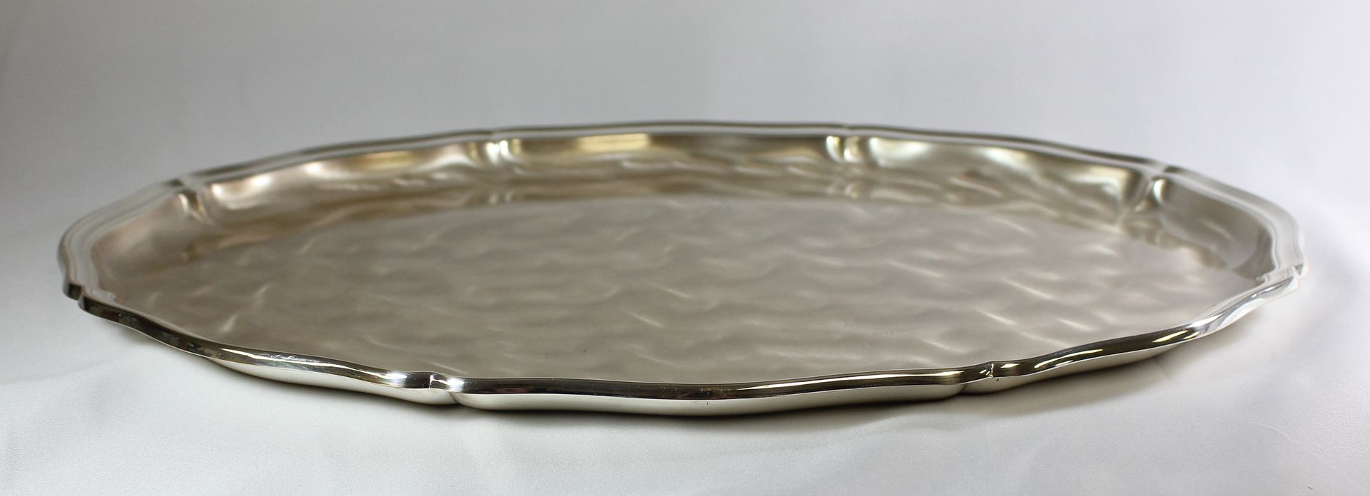 Vintage WMF IKORA EP Brass Germany Round Large Silver Serving Tray