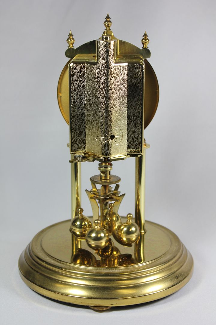 Vintage KUNDO Germany Torsion Pendulum Anniversary KIENINGER Gold Clock