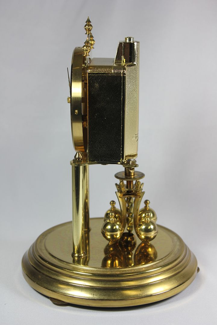 Vintage KUNDO Germany Torsion Pendulum Anniversary KIENINGER Gold Clock