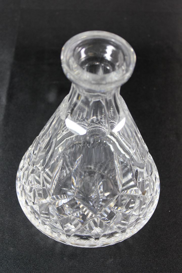 Vintage Cut Crystal WATERFORD Wine Liquor Decanter w Stopper Sunburst eBay