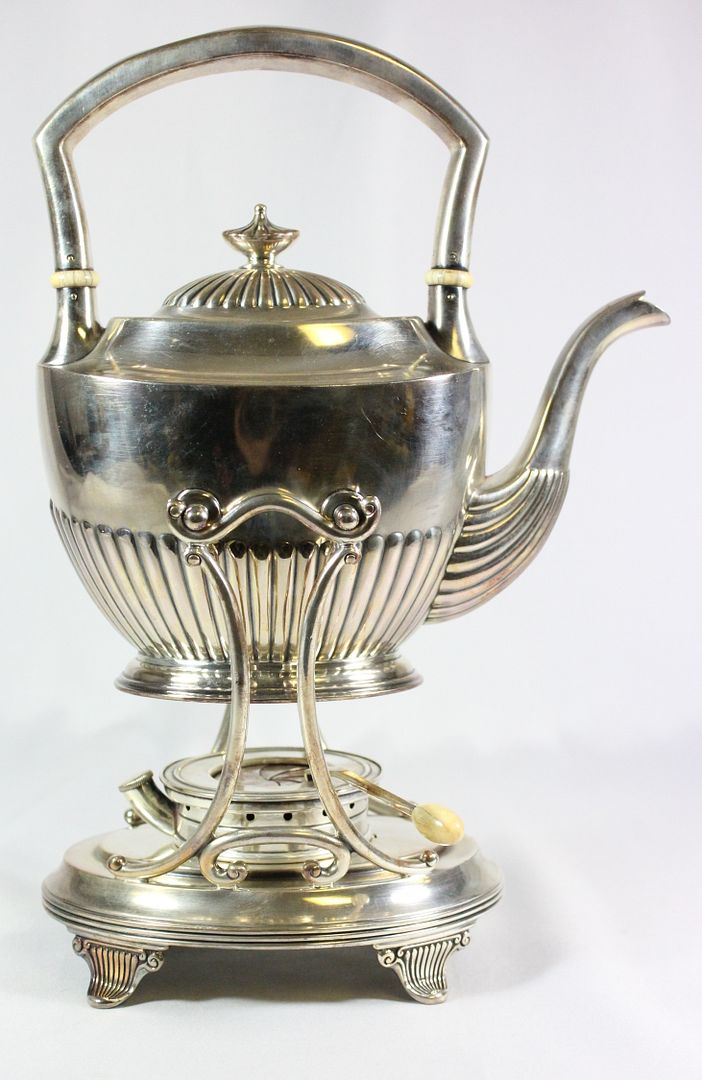 Vintage 4 Pc. GM Co GORHAM TEAPOT Silverplate Stand Heater Warmer Tea Pot eBay