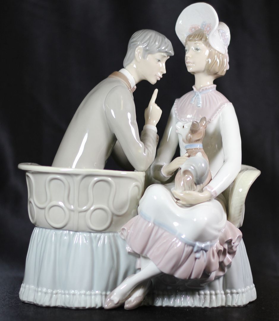 lladro man with dog