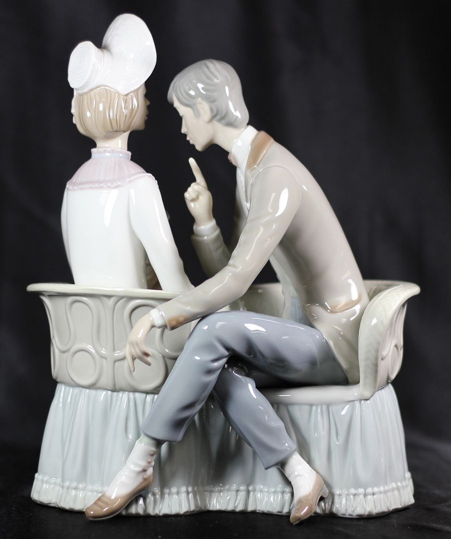 lladro man with dog