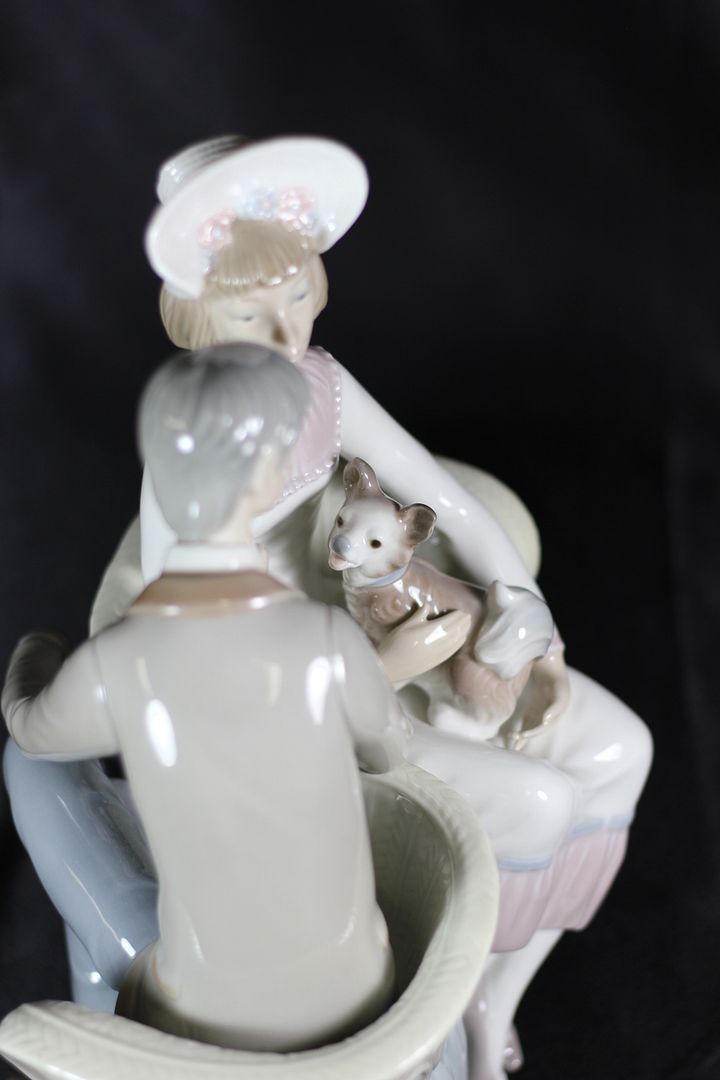 lladro man with dog