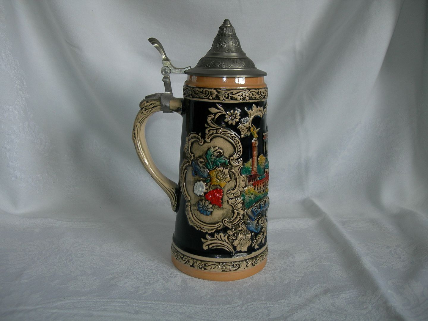 Vintage Handarbeit lidded beer Stein Berlin Germany 10 1/2" eBay