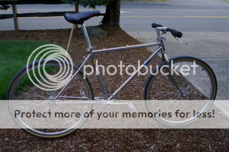 chrome frame bike