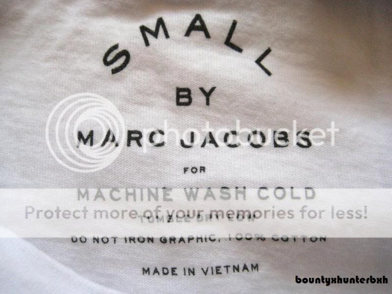 MARC JACOBS Shark Attack Distressed Tee T Shirt Small S  