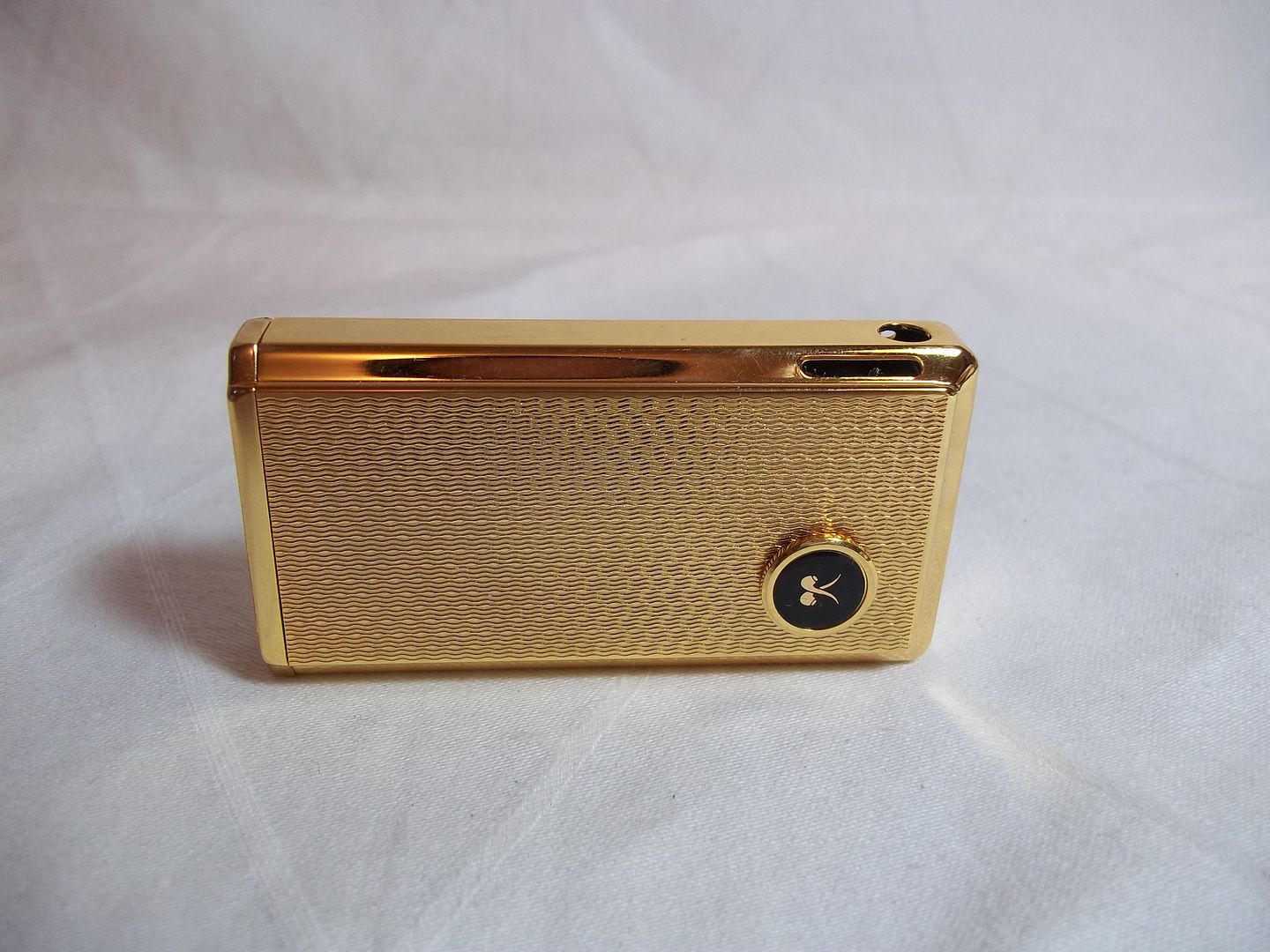 Vintage WIN ELECTRONIC POCKET LIGHTER Gold Cherry electric battery ...