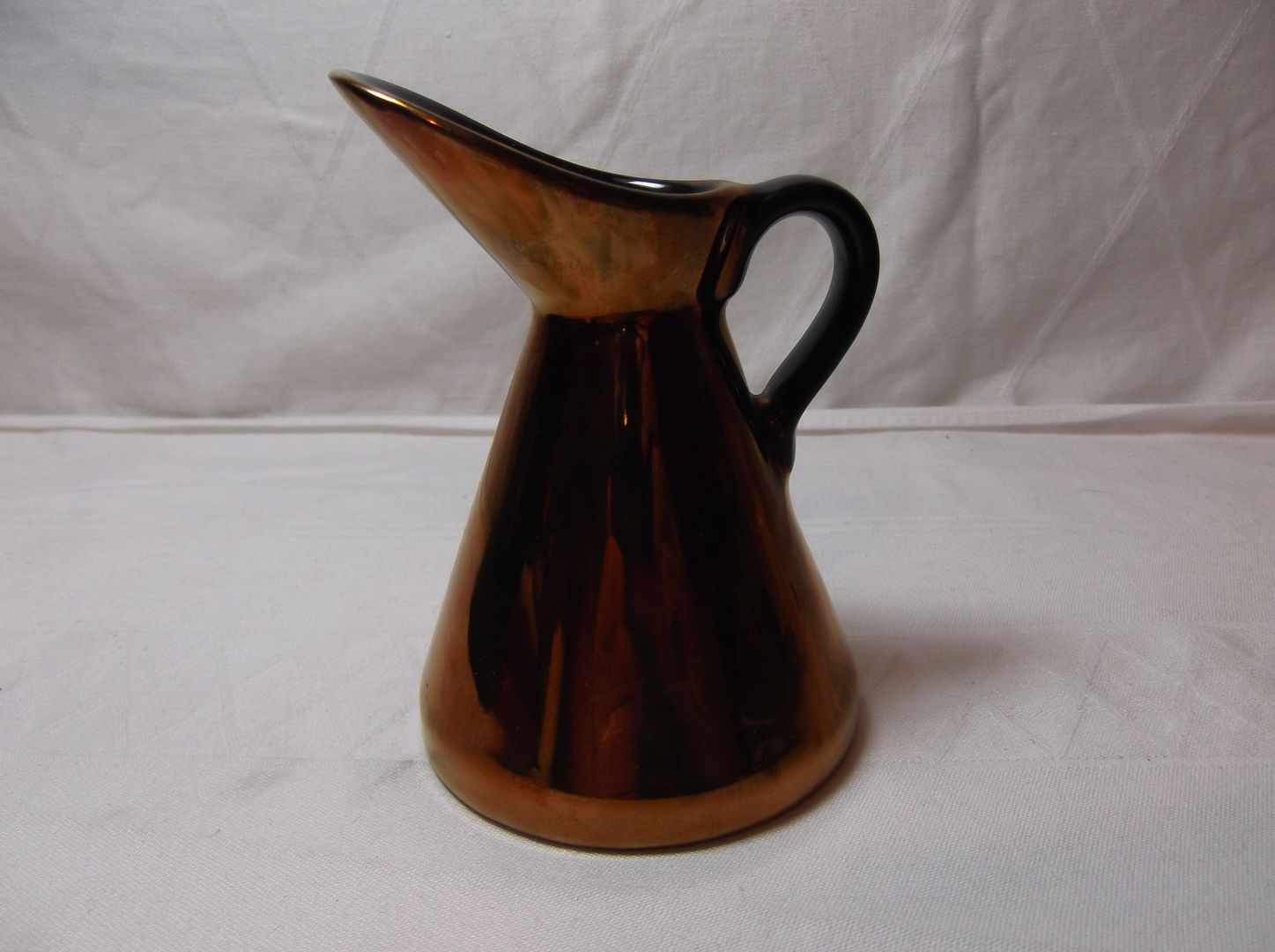 Metallic Copper BESWICK ENGLAND POTTERY EWER Pitcher vintage Lustreware ...