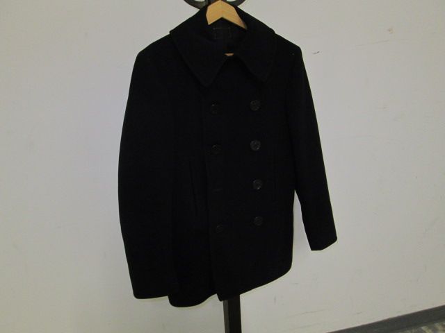 Vtg Pea Coat 1940's US NAVY Pea Coat WW2 10 Button USN Reefer Jacket ...