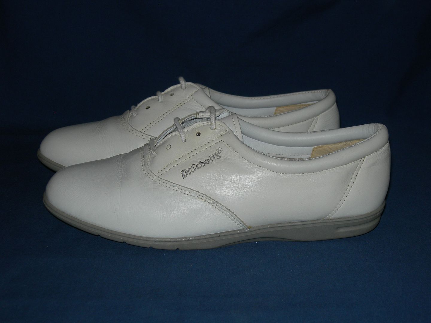 Dr Scholl's Women's White Comfort Lace Up Shoes Leather Size 8 W S ...